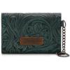 imageMontana West  Wrangler Coin Purse for Men Women Embossed Leather Coin Pouch Small Wallet BlackUnique Mini Wallet Turquoise