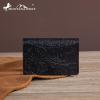 imageMontana West  Wrangler Coin Purse for Men Women Embossed Leather Coin Pouch Small Wallet BlackVintage Card Case Black
