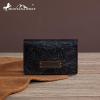 imageMontana West  Wrangler Coin Purse for Men Women Embossed Leather Coin Pouch Small Wallet BlackVintage Card Case Black