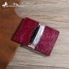 imageMontana West  Wrangler Coin Purse for Men Women Embossed Leather Coin Pouch Small Wallet BlackVintage Card Case Bright Maroon