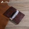 imageMontana West  Wrangler Coin Purse for Men Women Embossed Leather Coin Pouch Small Wallet BlackVintage Card Case Coffe