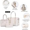 imageMontana West 3PCS Purses for Women Tote Bag and Wallet Set Shoulder Satchel Handbags3pcs Beige