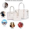 imageMontana West 3PCS Purses for Women Tote Bag and Wallet Set Shoulder Satchel Handbags3pcs Beige