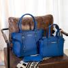 imageMontana West 3PCS Purses for Women Tote Bag and Wallet Set Shoulder Satchel Handbags3pcs Blue