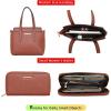 imageMontana West 3PCS Purses for Women Tote Bag and Wallet Set Shoulder Satchel Handbags3pcs Brown