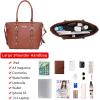 imageMontana West 3PCS Purses for Women Tote Bag and Wallet Set Shoulder Satchel Handbags3pcs Brown