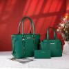 imageMontana West 3PCS Purses for Women Tote Bag and Wallet Set Shoulder Satchel Handbags3pcs Green
