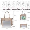 imageMontana West 3PCS Purses for Women Tote Bag and Wallet Set Shoulder Satchel Handbags3pcs Khaki