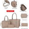 imageMontana West 3PCS Purses for Women Tote Bag and Wallet Set Shoulder Satchel Handbags3pcs Khaki
