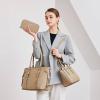 imageMontana West 3PCS Purses for Women Tote Bag and Wallet Set Shoulder Satchel Handbags3pcs Khaki