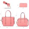 imageMontana West 3PCS Purses for Women Tote Bag and Wallet Set Shoulder Satchel Handbags3pcs Pink
