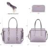 imageMontana West 3PCS Purses for Women Tote Bag and Wallet Set Shoulder Satchel Handbags3pcs Purple