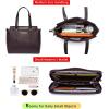 imageMontana West 3PCS Purses for Women Tote Bag and Wallet Set Shoulder Satchel HandbagsCoffee
