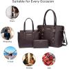 imageMontana West 3PCS Purses for Women Tote Bag and Wallet Set Shoulder Satchel HandbagsCoffee