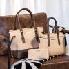 imageMontana West 3PCS Purses for Women Tote Bag and Wallet Set Shoulder Satchel HandbagsElengant Beige  Grey