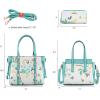imageMontana West 3PCS Purses for Women Tote Bag and Wallet Set Shoulder Satchel HandbagsFlower Green