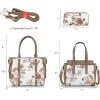 imageMontana West 3PCS Purses for Women Tote Bag and Wallet Set Shoulder Satchel HandbagsFlower Khaki