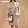 imageMontana West 3PCS Purses for Women Tote Bag and Wallet Set Shoulder Satchel HandbagsFlower Light Brown