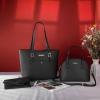 imageMontana West 3PCS Purses for Women Tote Bag and Wallet Set Shoulder Satchel HandbagsZ Handbag Black