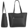 imageMontana West 3PCS Purses for Women Tote Bag and Wallet Set Shoulder Satchel HandbagsZ Handbag Black