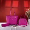 imageMontana West 3PCS Purses for Women Tote Bag and Wallet Set Shoulder Satchel HandbagsZ Handbag Hot Pink