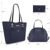 imageMontana West 3PCS Purses for Women Tote Bag and Wallet Set Shoulder Satchel HandbagsZ Handbag Navy