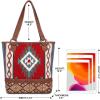 imageMontana West Aztec Tapestry Tote Bag Vegan Leather Tooling Western Shoulder Handbag Purses for Women MBBMW1096G8113BR