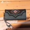 imageMontana West Aztec Tote Bag for Women Embroidered Western Shoulder Purse and Wallet SetBlack