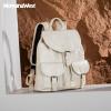 imageMontana West Backpack Purse for Women Soft Washed Leather Drawstring Casual Travel Large BackpacksZ Beige