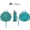 imageMontana West Canteen Bag Western Round Purse for Women Circle Crossbody Bag Top Handle Shoulder Handbag
