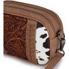 imageMontana West Cow Print Crossbody Bags for Women Western Tooled Crossbody Purses with Built in Card HolderBrown