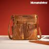 imageMontana West Crossbody Bag for Women Multi Pocket Shoulder Medium Travel Purses Ultra Soft Washed LeatherVintagecamel