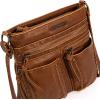 imageMontana West Crossbody Bag for Women Multi Pocket Shoulder Medium Travel Purses Ultra Soft Washed LeatherVintagecamel