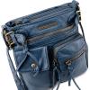 imageMontana West Crossbody Bag for Women Soft Washed Leather Multi Pocket crossbody handbagsBlue