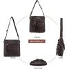 imageMontana West Crossbody Bag for Women Soft Washed Leather Multi Pocket crossbody handbagsCoffee