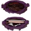 imageMontana West Crossbody Bag for Women Soft Washed Leather Multi Pocket crossbody handbagsDark Purple