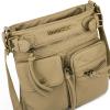 imageMontana West Crossbody Bag for Women Soft Washed Leather Multi Pocket crossbody handbagsLight French Beige