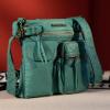 imageMontana West Crossbody Bag for Women Soft Washed Leather Multi Pocket crossbody handbagsTurquoise