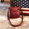 imageMontana West Crossbody Bag for Women Soft Washed Leather Multi Pocket crossbody handbagsYburgundy Red
