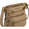 imageMontana West Crossbody Bag for Women Soft Washed Leather Multi Pocket crossbody handbagsYlight French Beige