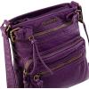 imageMontana West Crossbody Bag for Women Soft Washed Leather Multi Pocket crossbody handbagsYpurple