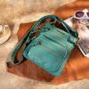imageMontana West Crossbody Bag for Women Soft Washed Leather Multi Pocket crossbody handbagsYturquoise