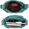 imageMontana West Crossbody Bag for Women Soft Washed Leather Multi Pocket crossbody handbagsYturquoise