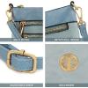 imageMontana West Crossbody Bags for Women Multi Pocket Cross Body Bag Purses with Adjustable StrapSplicing Contrast Blue