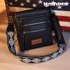 imageMontana West Crossbody Bags for Women Multi Pocket Cross Body Bag Purses with Guitar StrapVintage Black