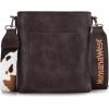 imageMontana West Crossbody Bags for Women Multi Pocket Cross Body Bag Purses with Guitar StrapVintage Cow