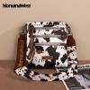 imageMontana West Crossbody Bags for Women Multi Pocket Cross Body Bag Purses with Guitar StrapVintage Cow Brown