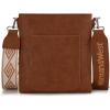 imageMontana West Crossbody Bags for Women Multi Pocket Cross Body Bag Purses with Guitar StrapVintage Dark Brown