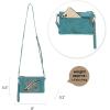 imageMontana West Crossbody Bags for Women Western Clutch Purses Cross Body Bag with Removable StrapAturquoise