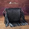 imageMontana West Fringe Purse Western Purses for Women Crossbody BagA1floral Tooledblack